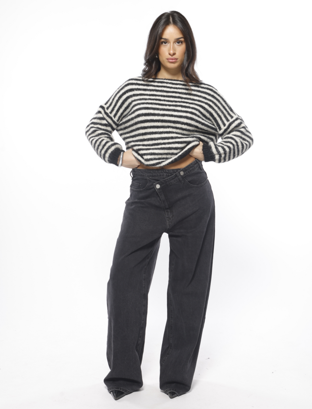 Checked Soft Wool Cardigan