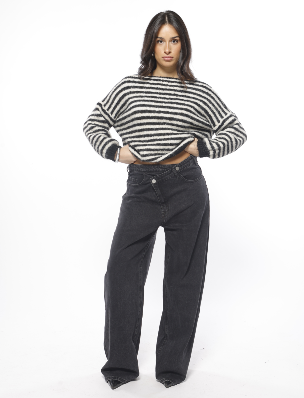 Checked Soft Wool Cardigan