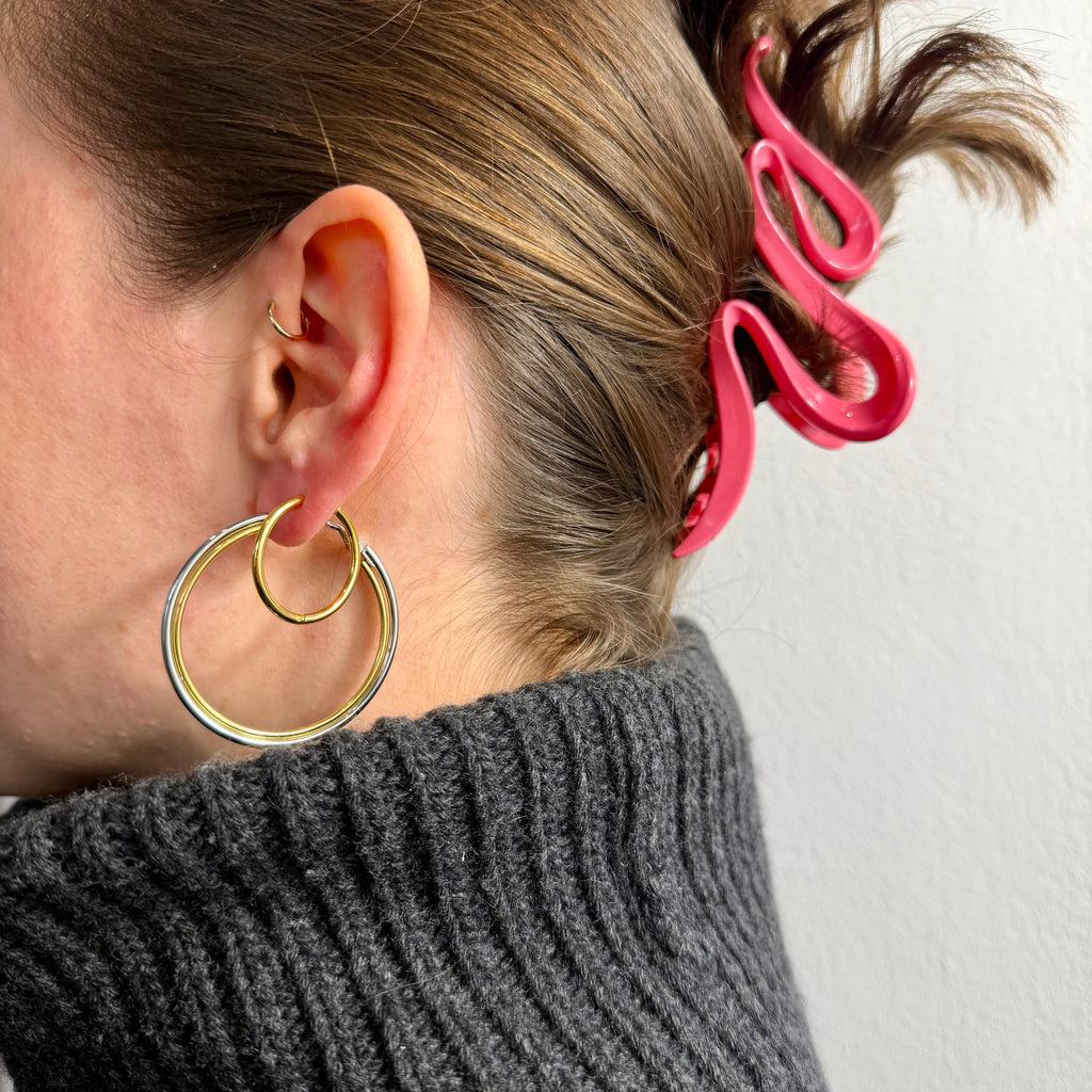 Double Hoop Ohrringe