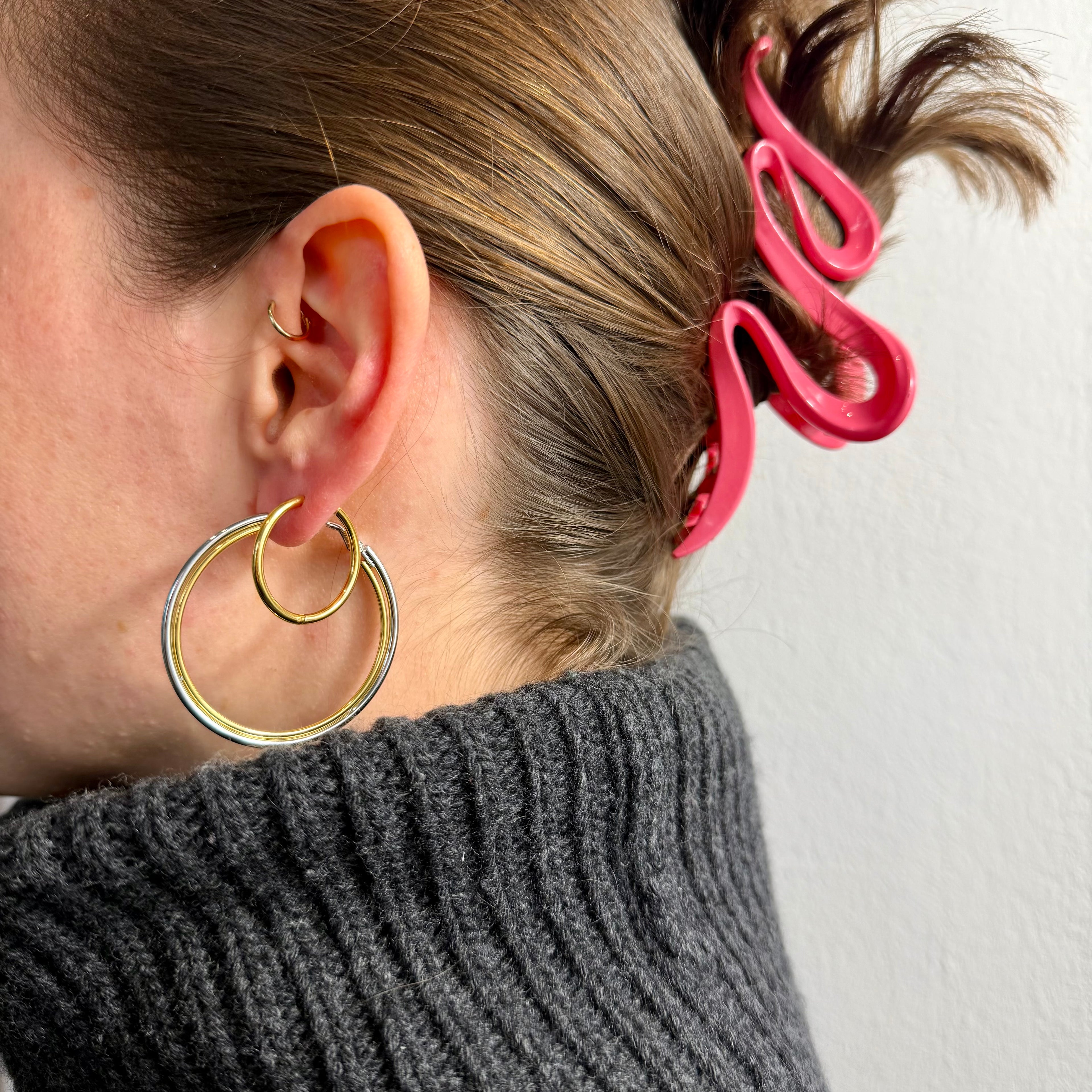 Double Hoop Ohrringe