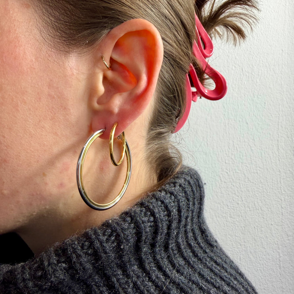 Double Hoop Ohrringe