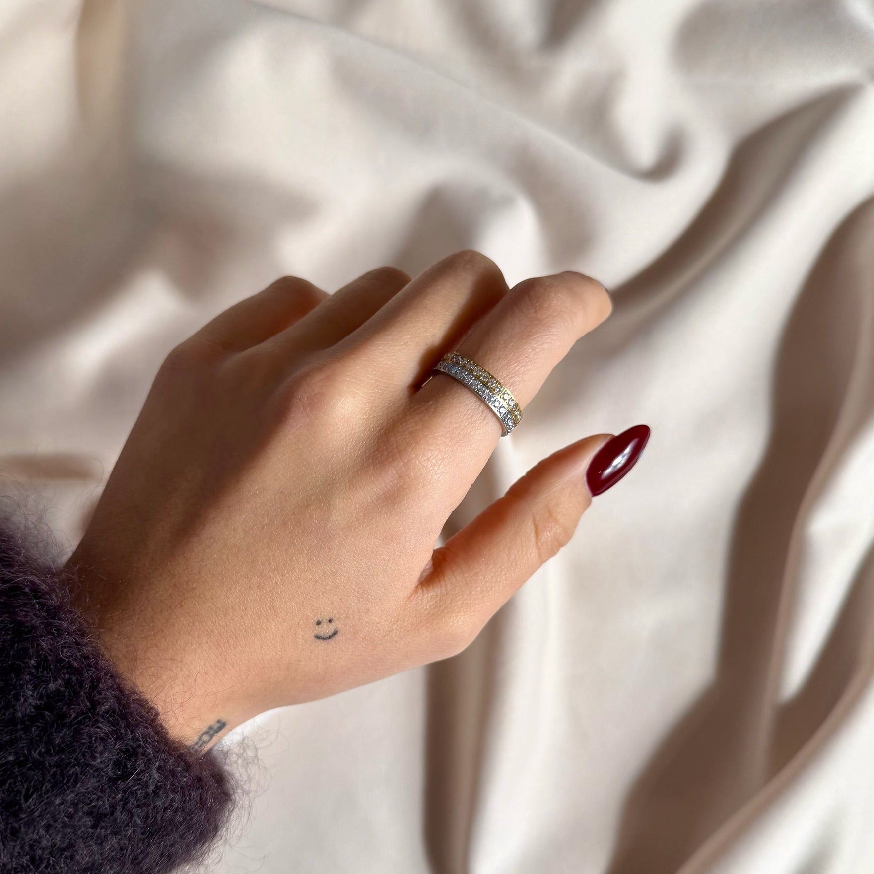 Diamond Edelstahl Ring