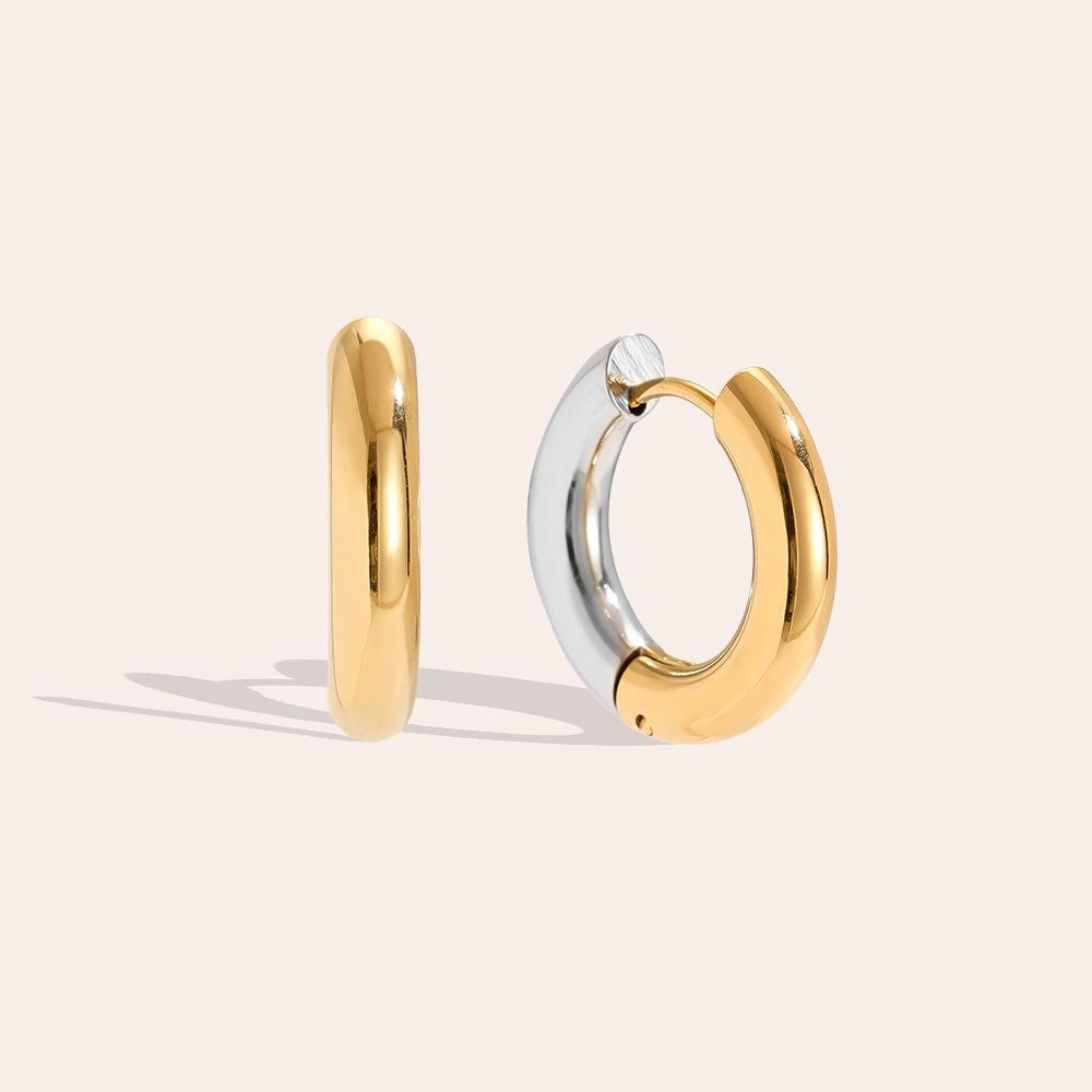 Double Color Hoop Ohrringe