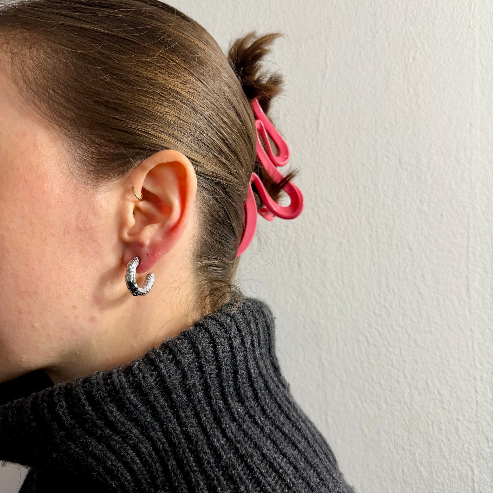 Brushed Hoop Ohrringe