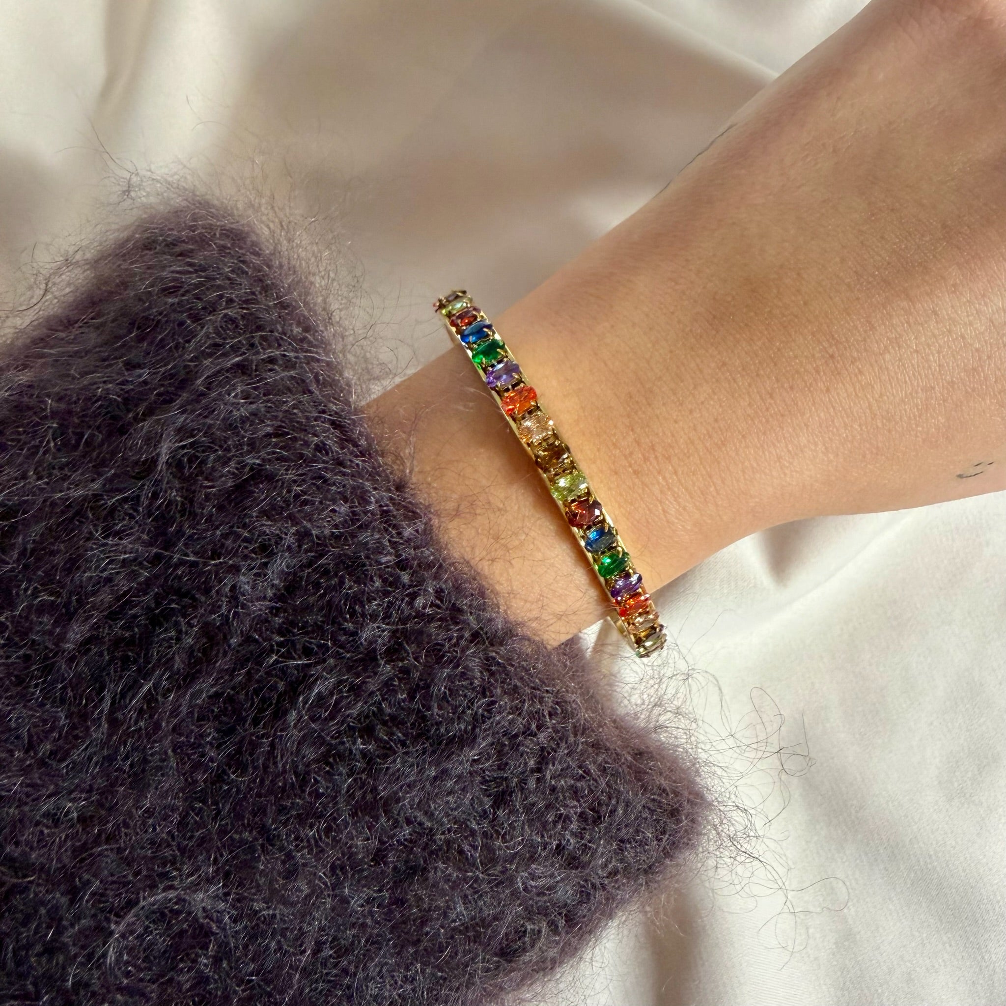 Color Diamond Armreif