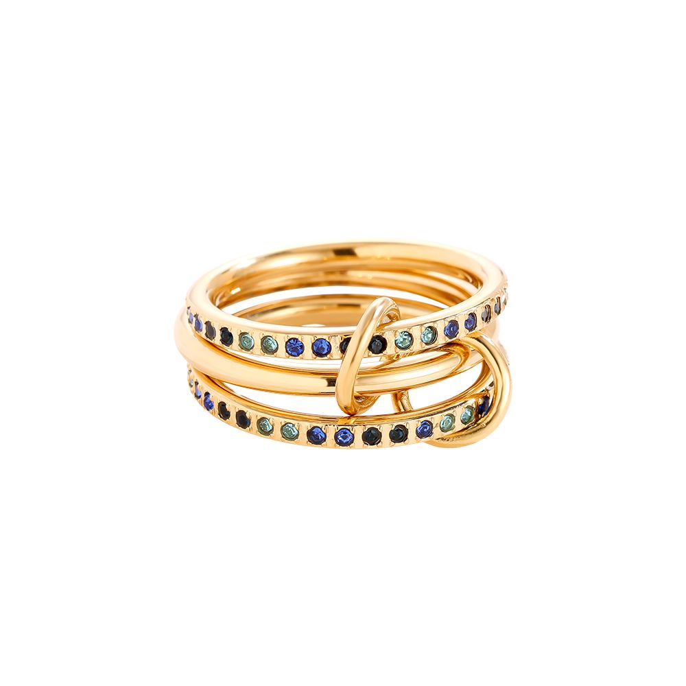 Blue Diamond Ring