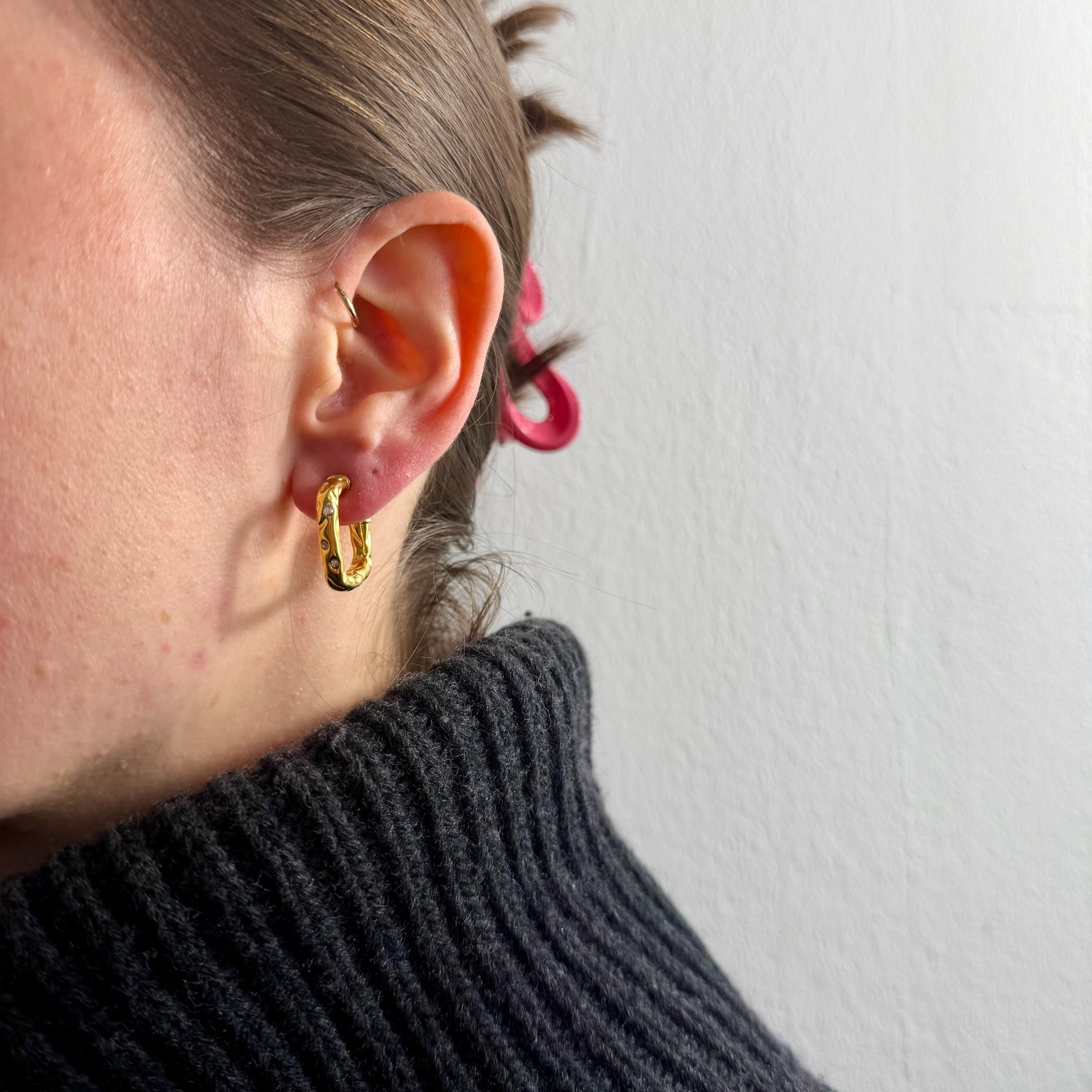 Diamond Hoop Ohrringe