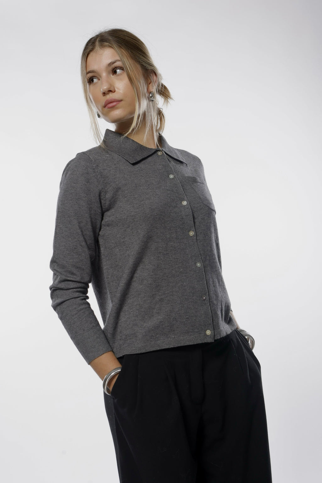 Soft Wool Polo Knit