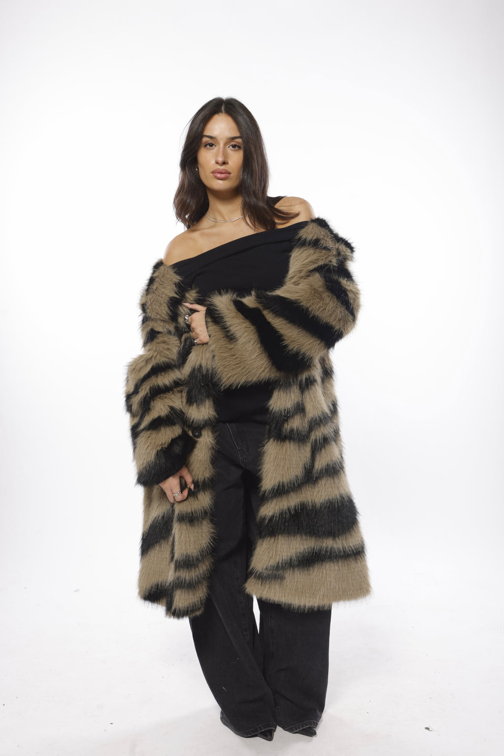 Fake Fur Overcoat
