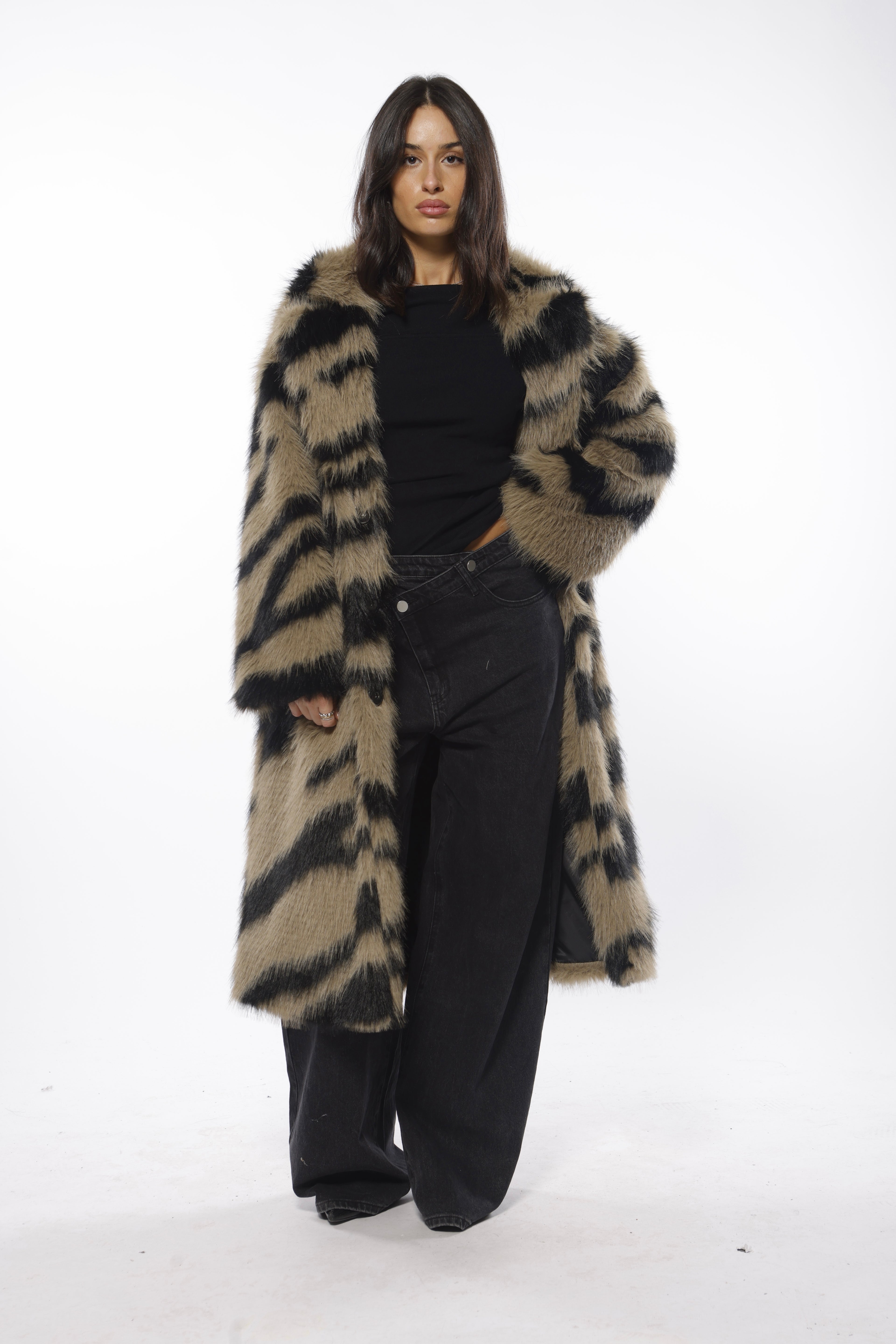 Fake Fur Overcoat