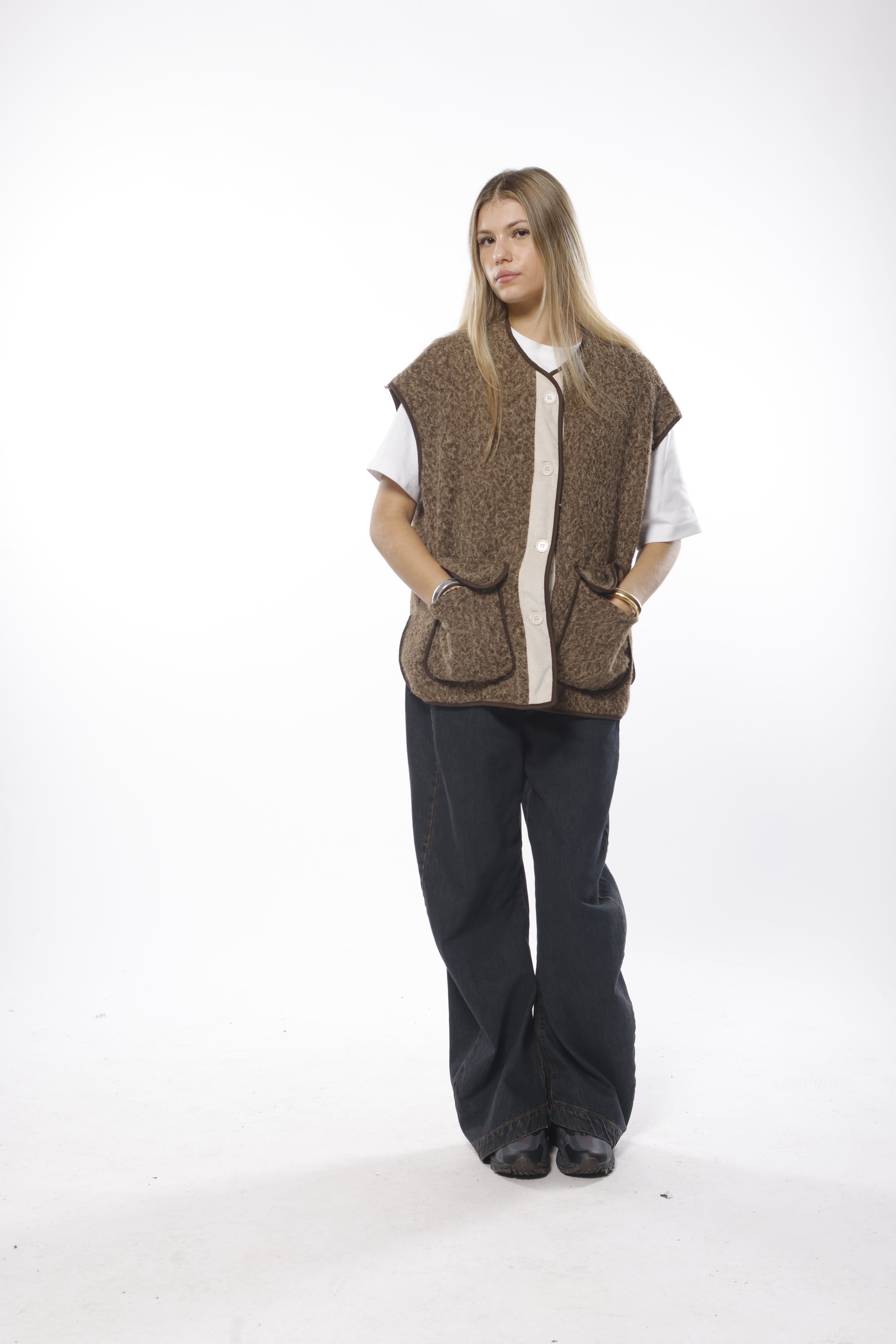 Fleece Oversized Vest