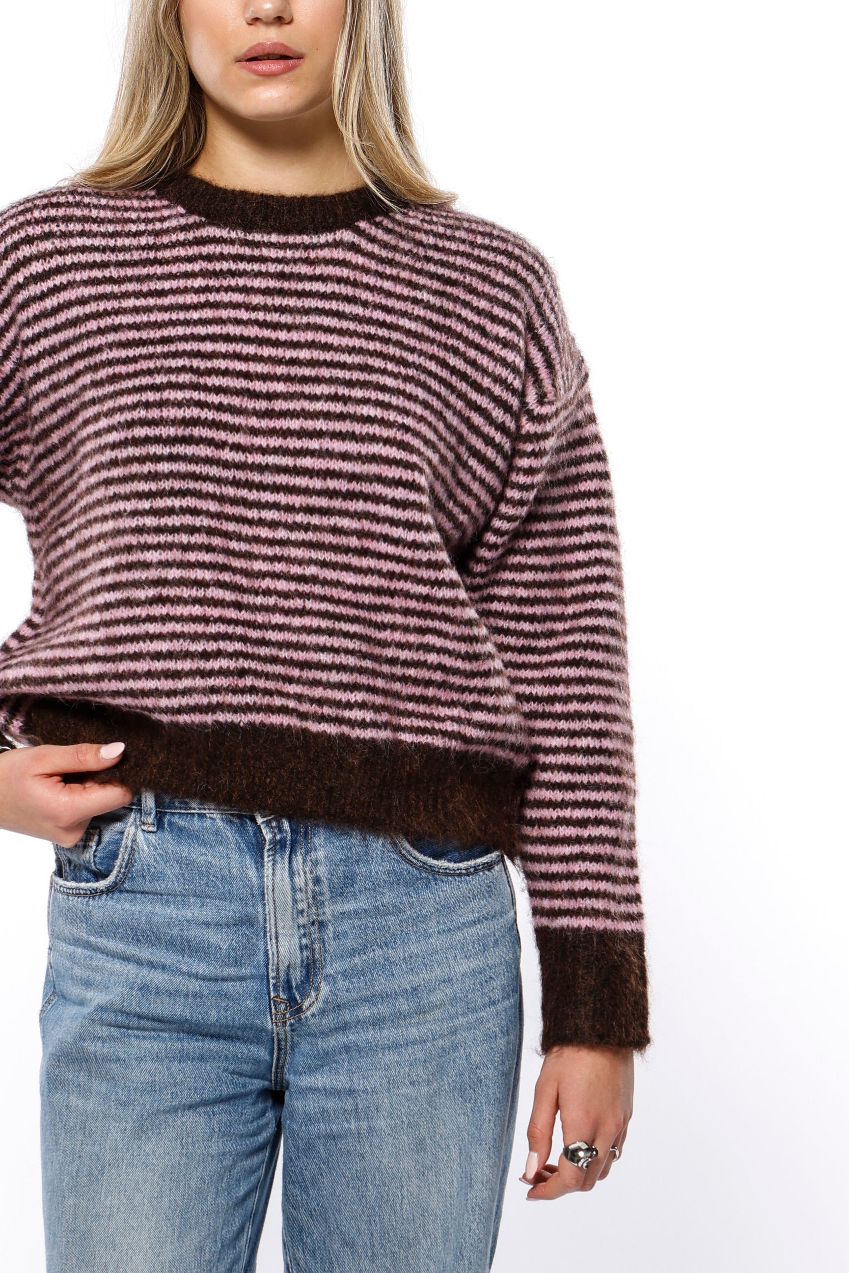 Striped Soft Wool Cardigan