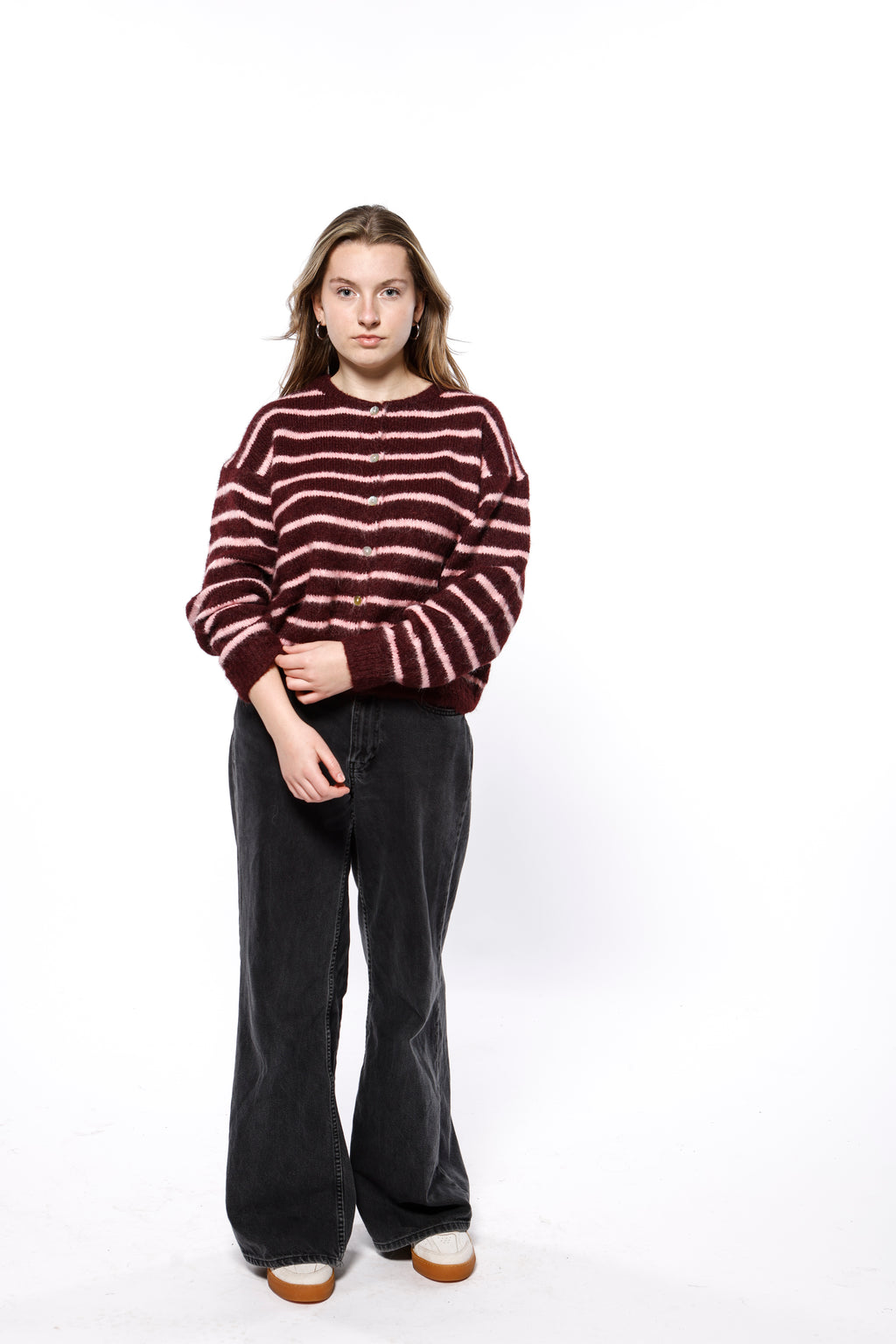 Striped Wool Cardigan