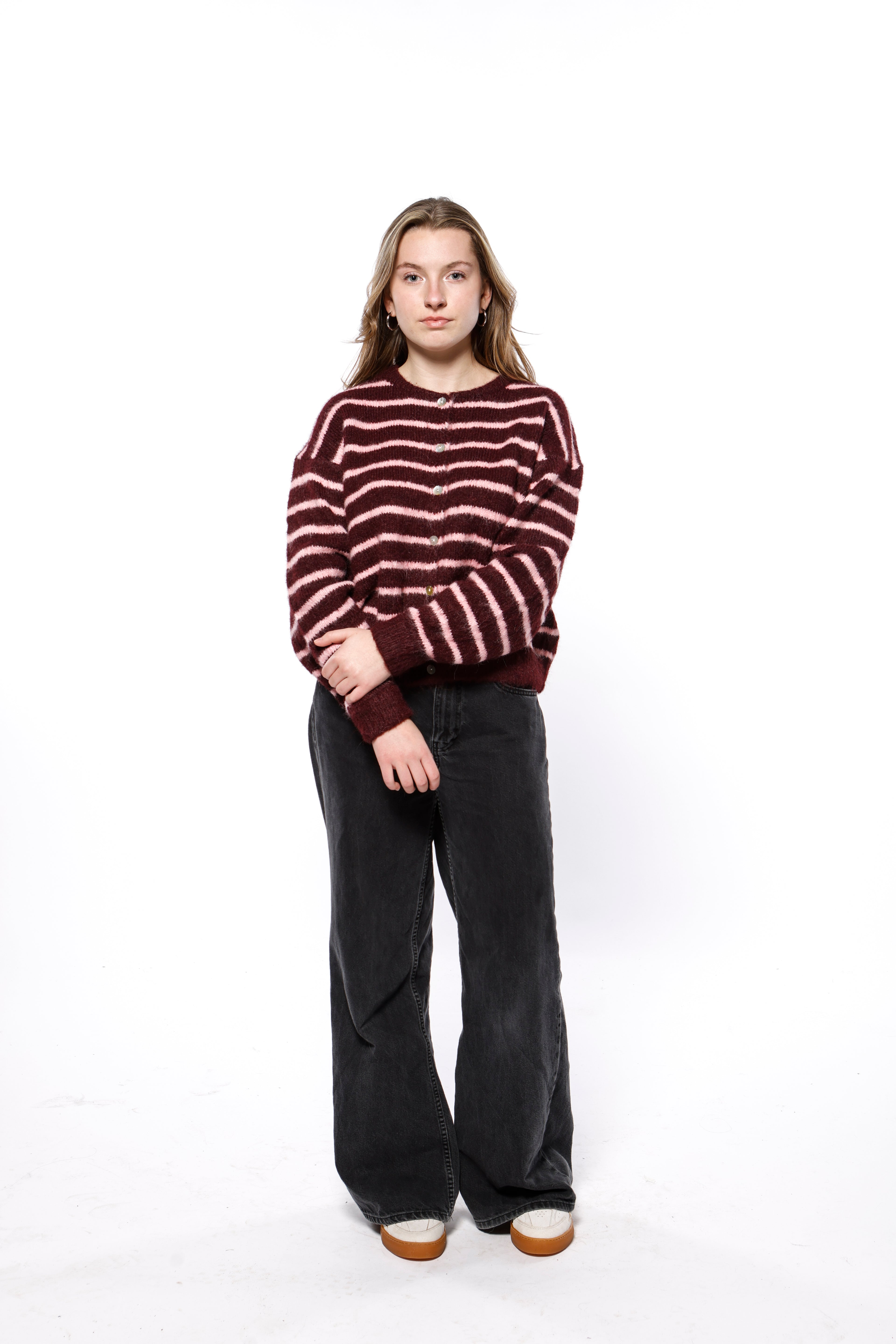 Striped Wool Cardigan