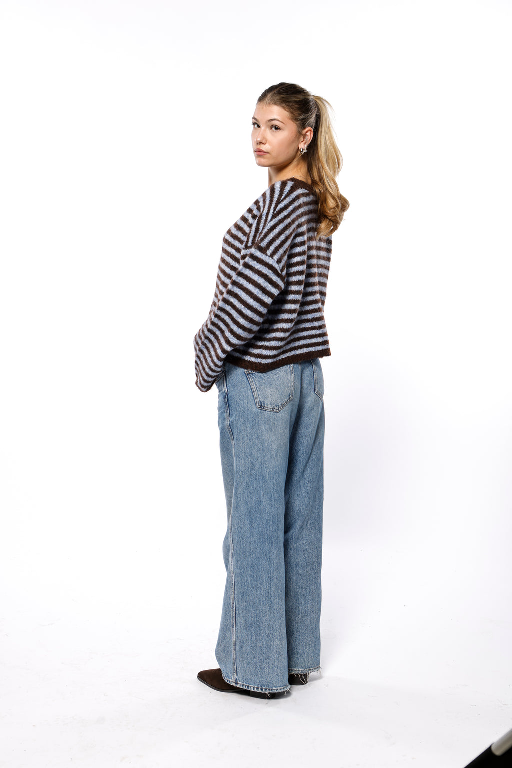 Striped Wool Cardigan