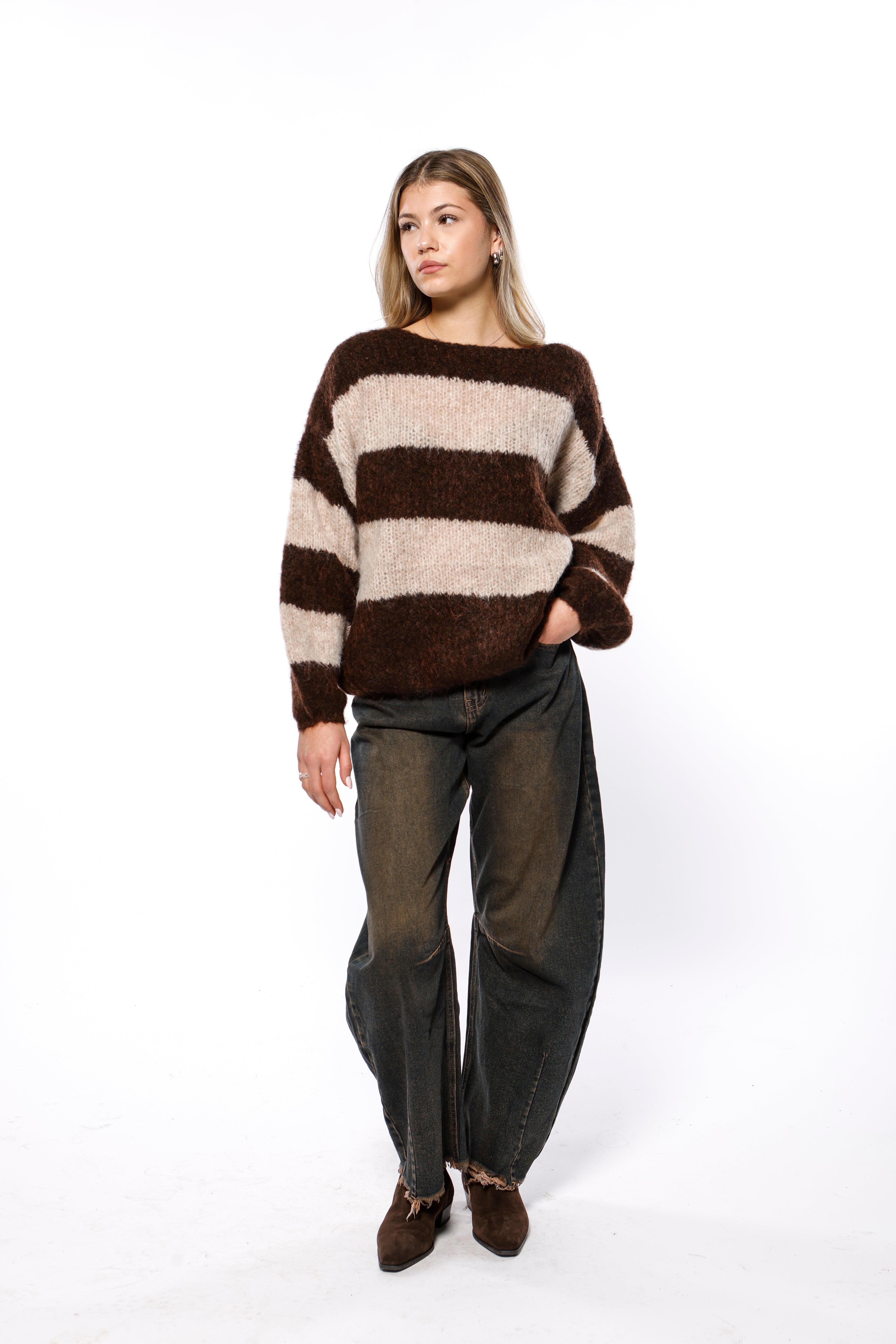 Striped Soft Wool Knit