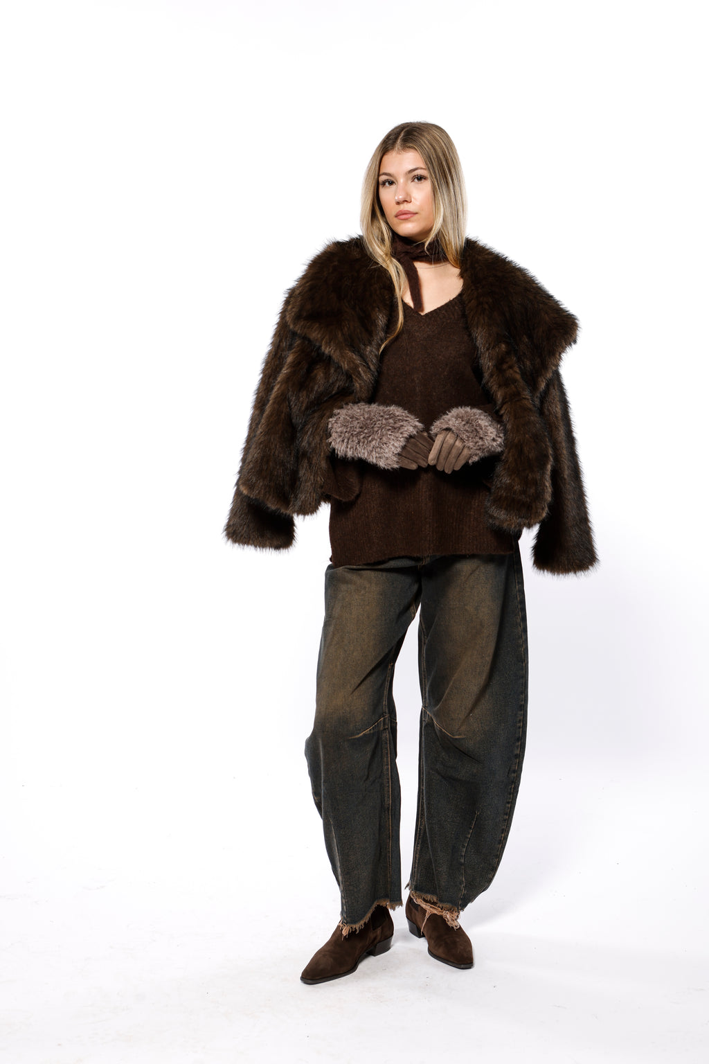 Fake Fur Short Jacket