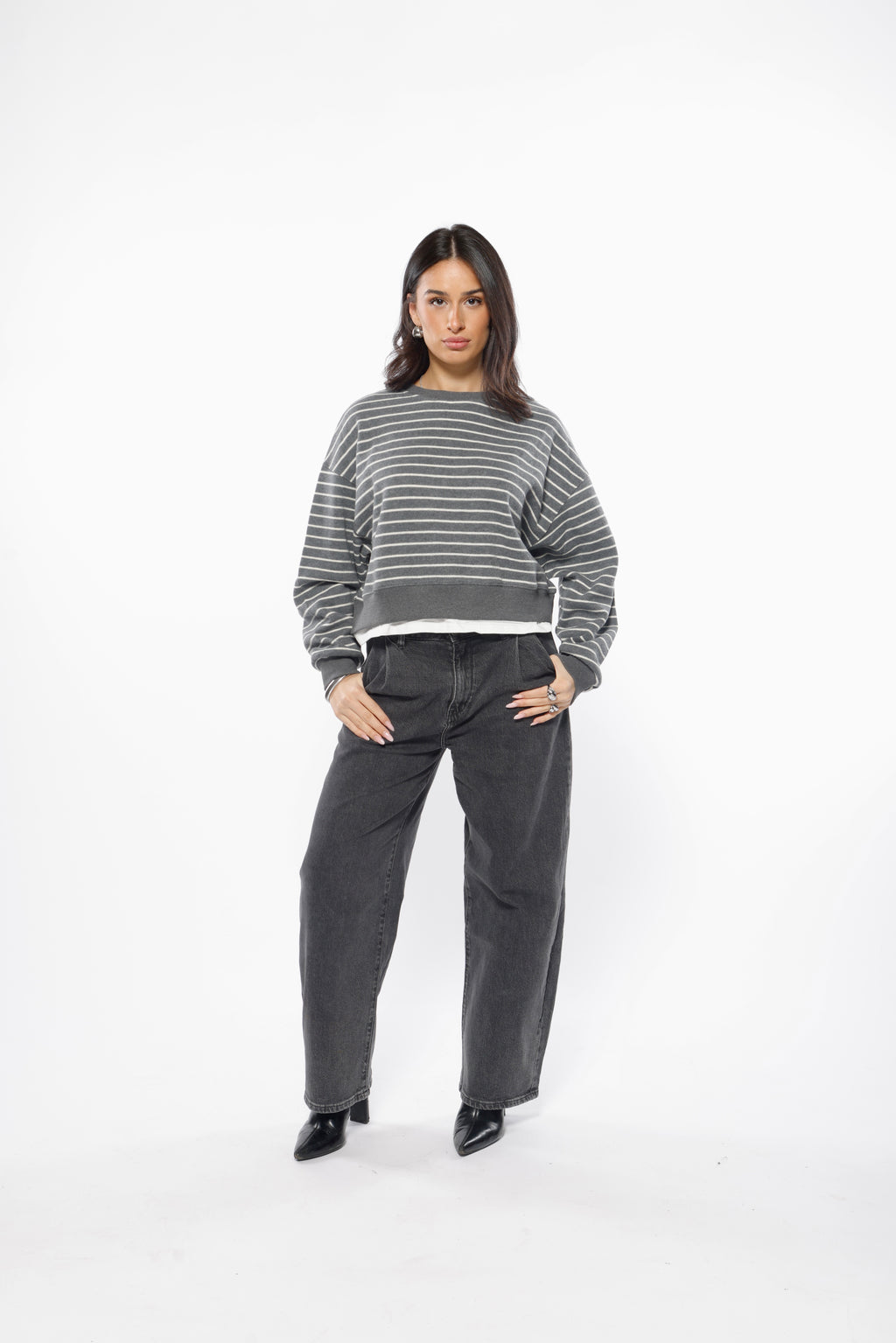 Short Oversized Cotton Knit