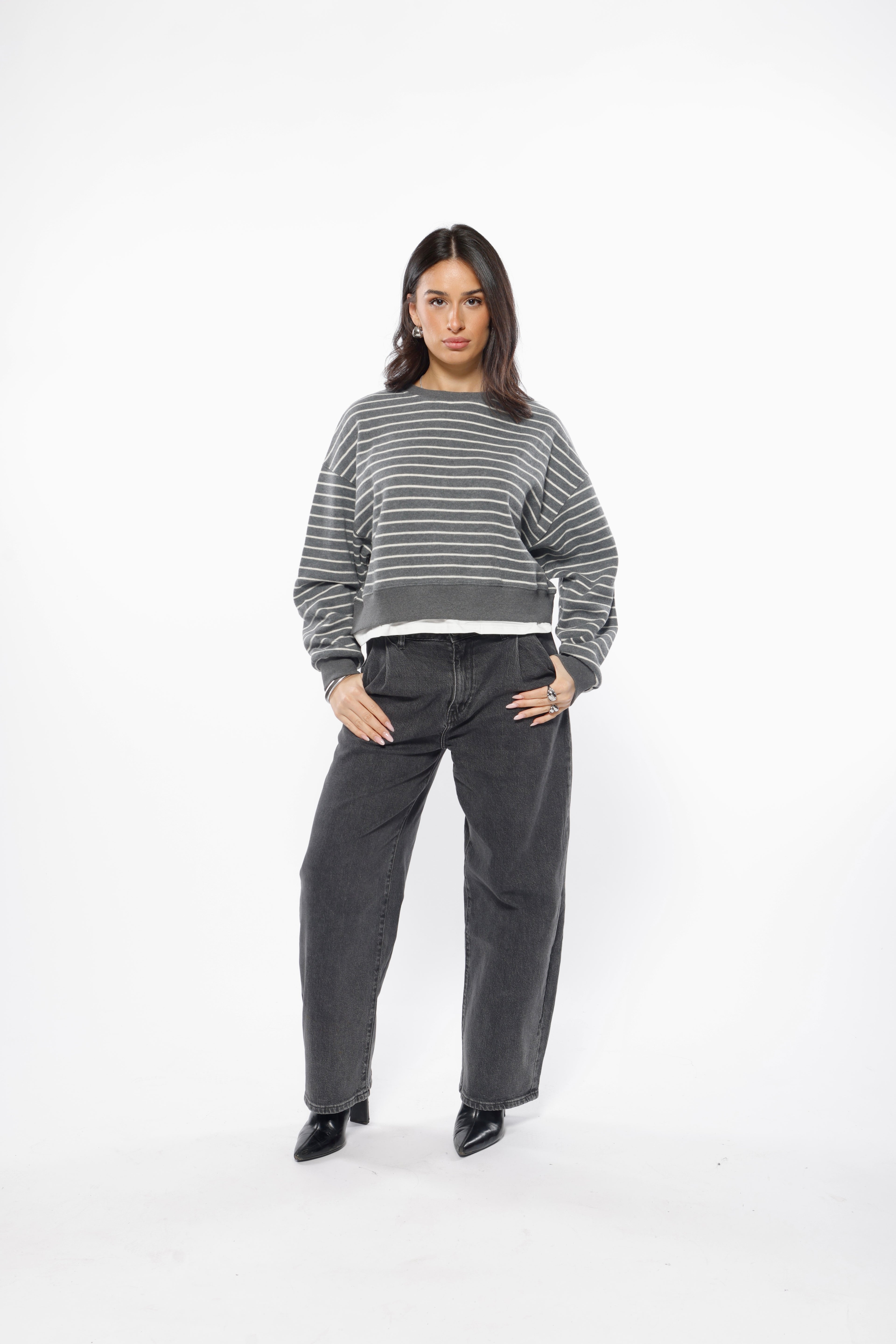 Short Oversized Cotton Knit