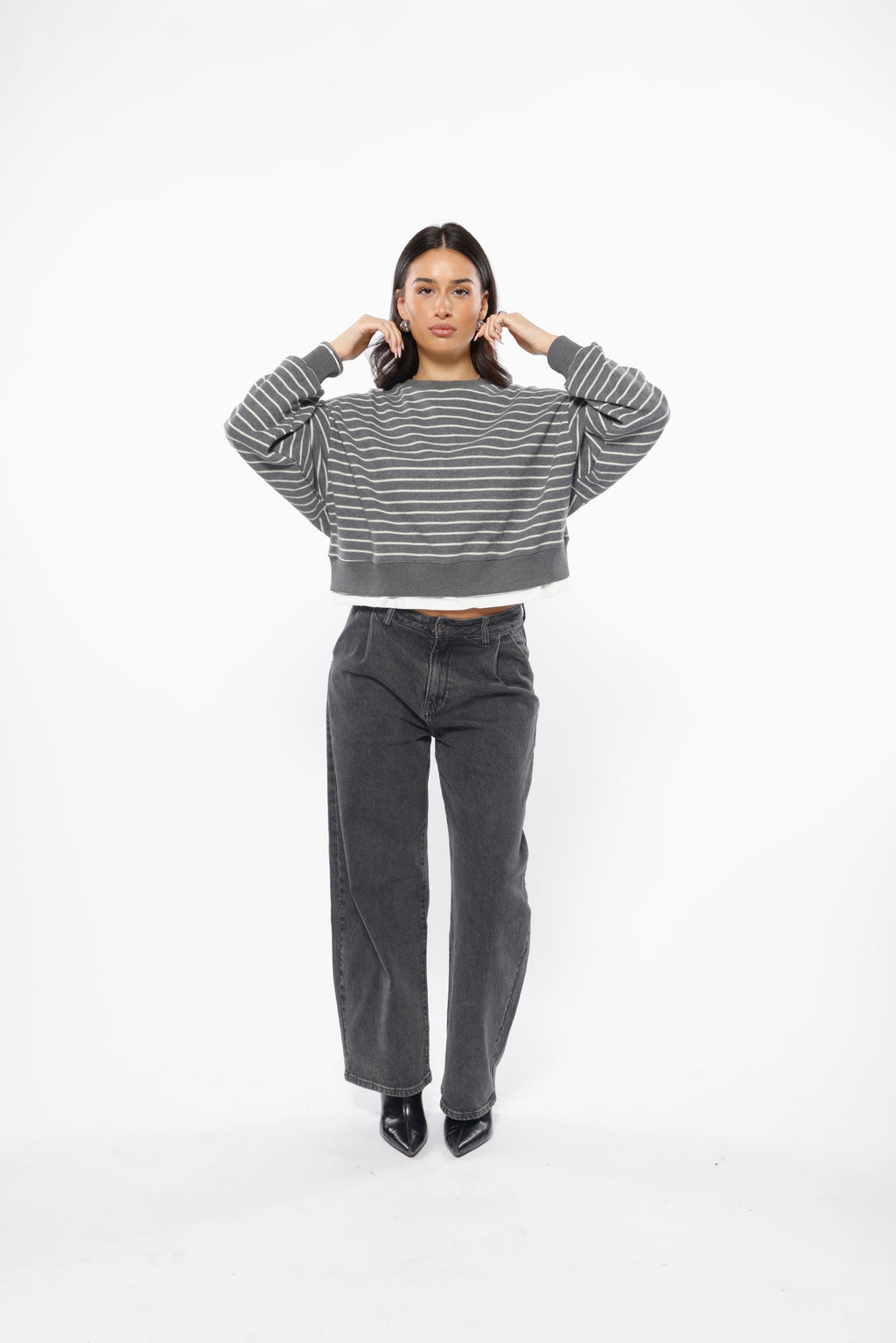 Short Oversized Cotton Knit