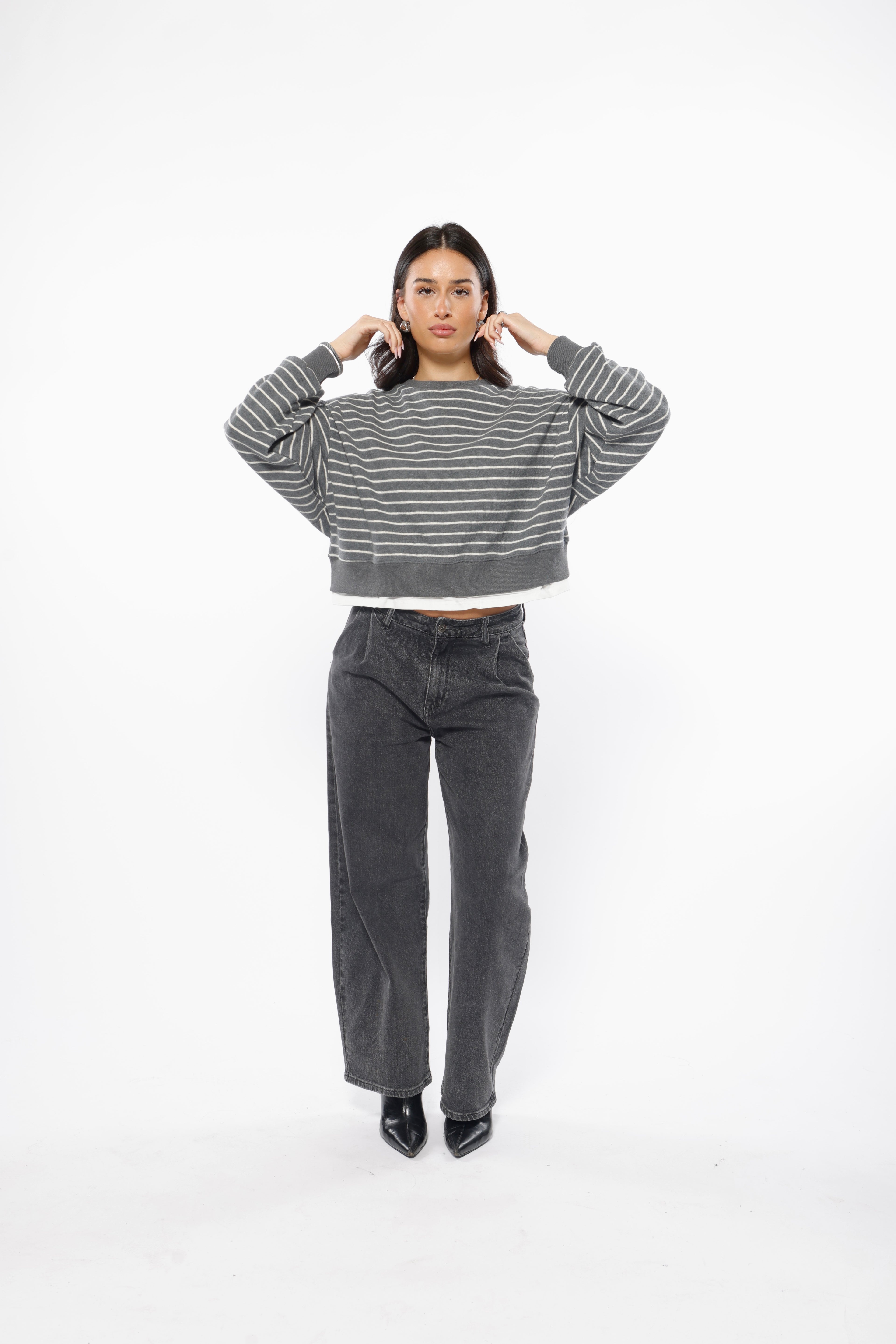 Short Oversized Cotton Knit